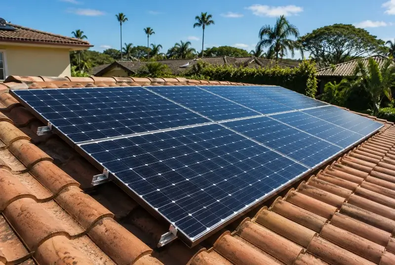 Installation de panneaux solaires à Péchabou